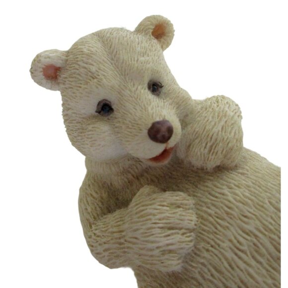 Playful Polar Bear Figurine - Animal Nature Figure - Home Decor - Picture 2 of 7